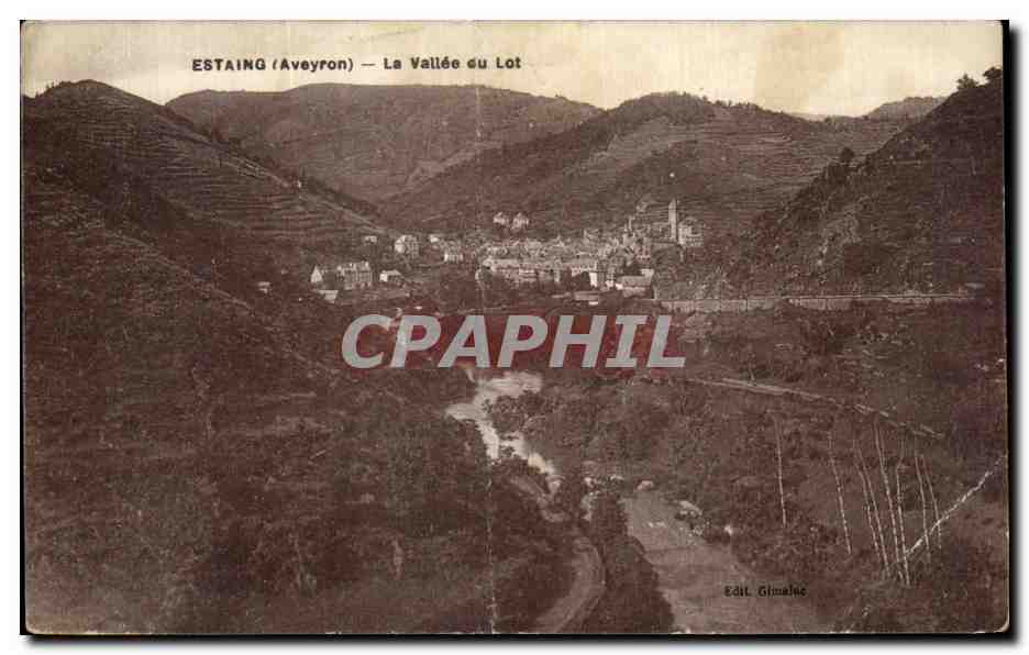 CPA Estaing (Aveyron) La Vallee du Lot