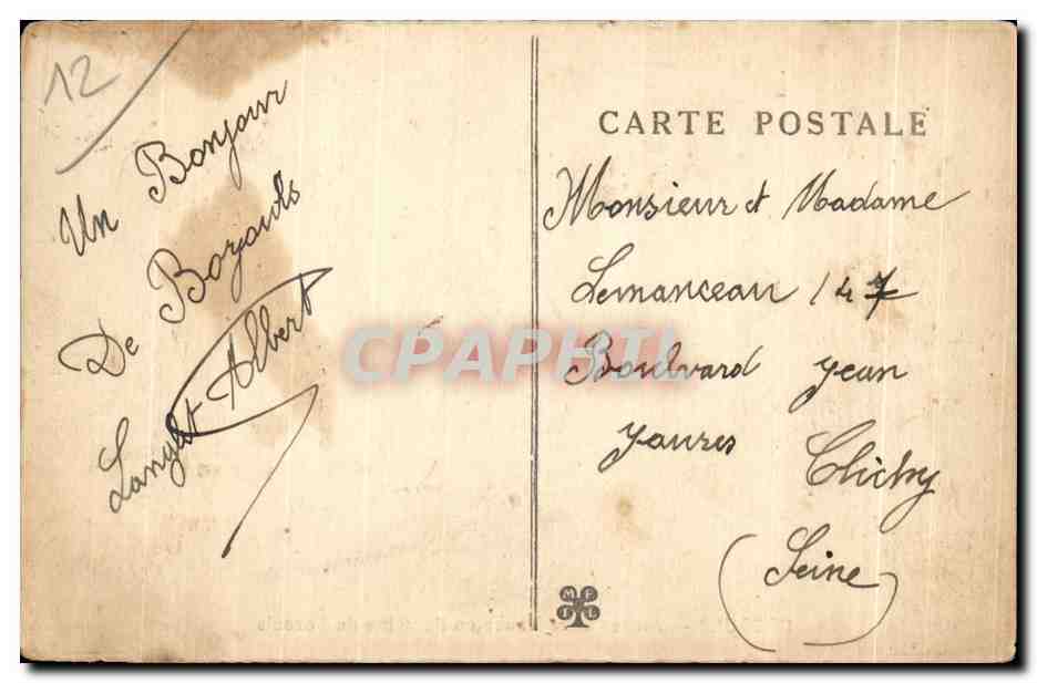 CPA Bozouls Source de la Rance ou Fontaine de Bozouls — Rückseite