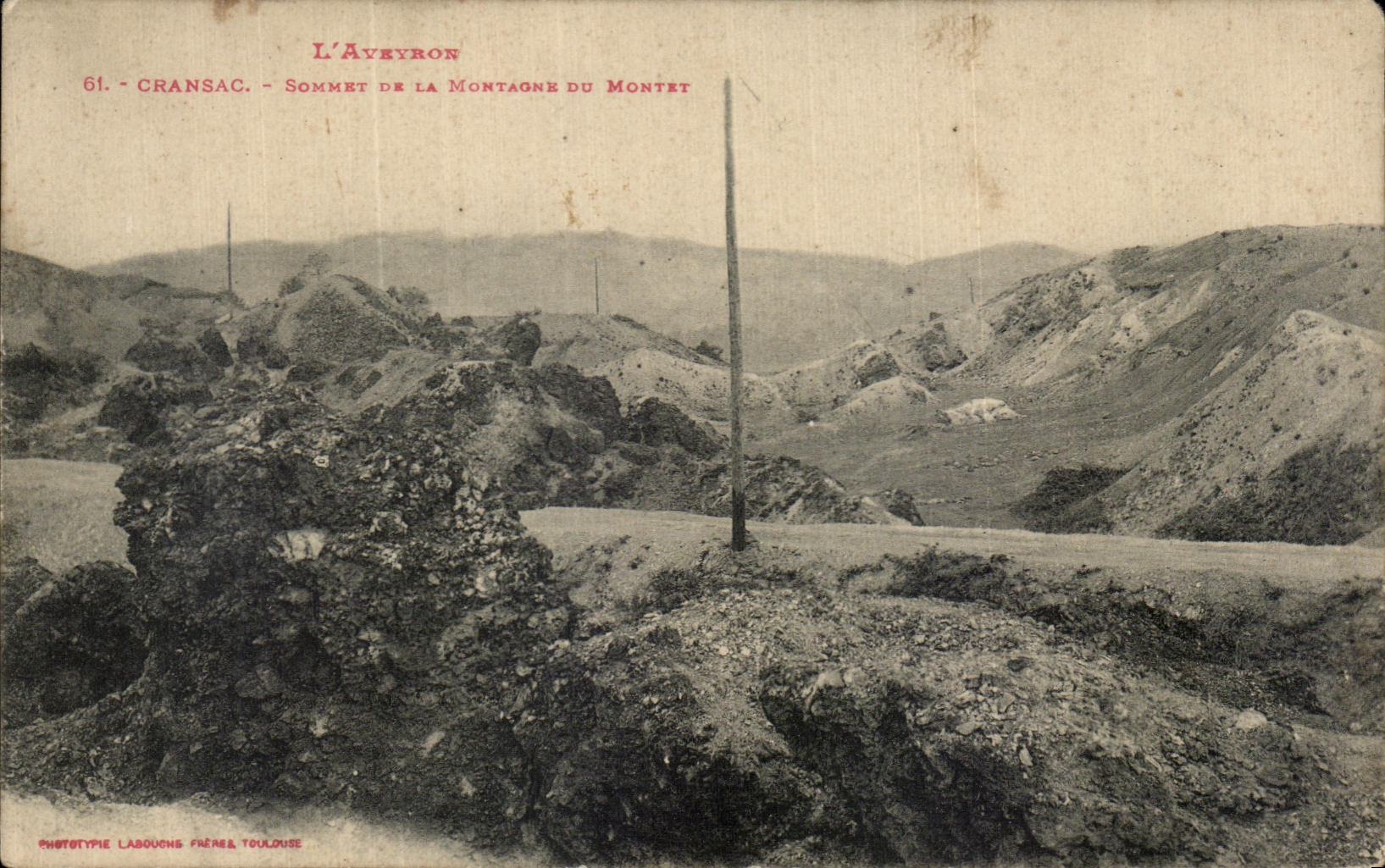 Cransac - Sommet de la Montagne du Montet — L'Aveyron — Phototype Laboucous Frères Toulouse