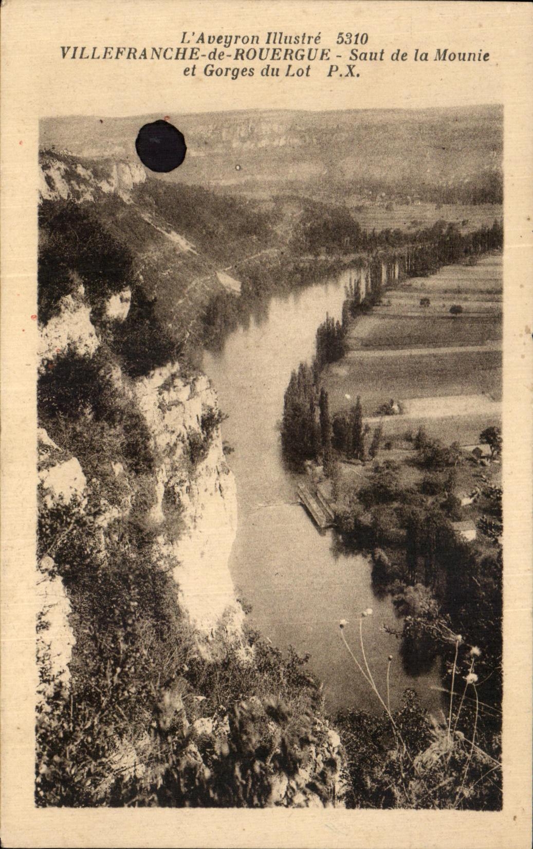Villefranche-de-Rouergue et Gorges du Lot — Saut de la Mounie — L'Aveyron Illustré 5310