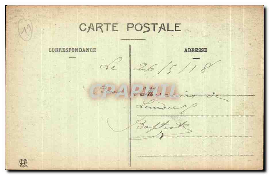 CPA Vallere De L Aude Limoux Vue generale — Rückseite