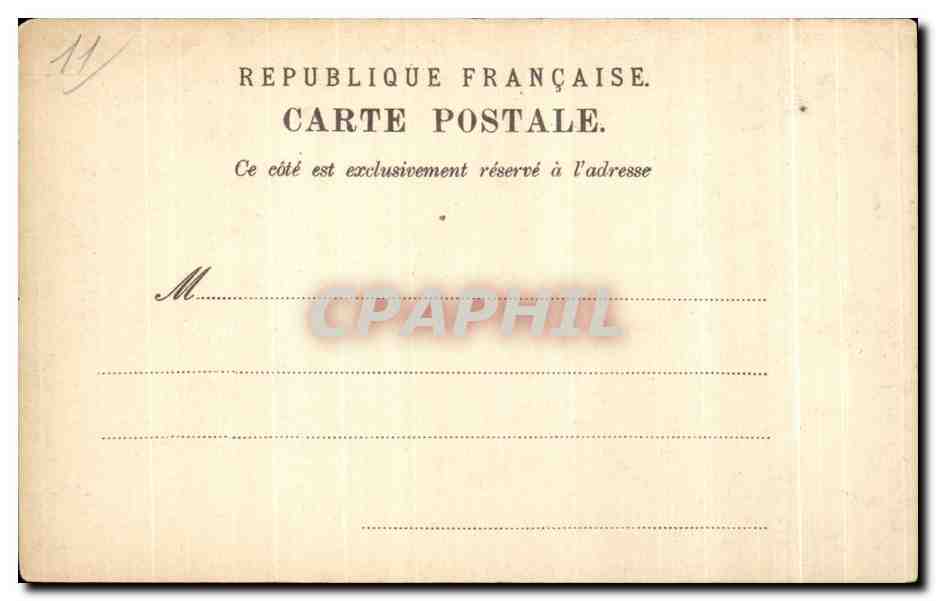 CPA Chapelle de I Hotel Dieu Carcassonne — Verso