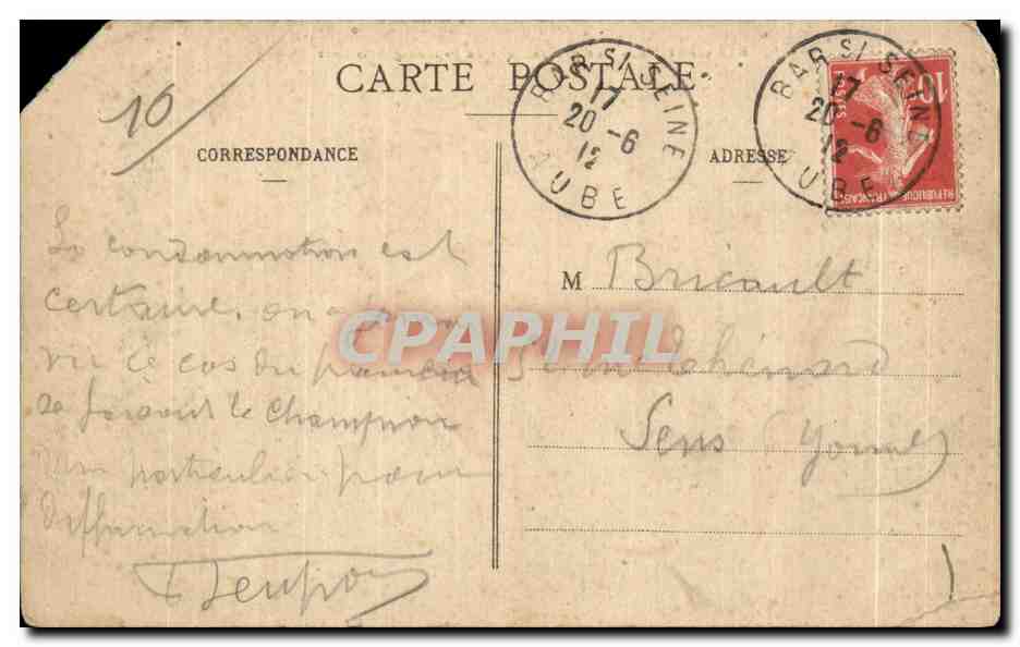 CPA Bar sur Seine Vue paneramique du Faubourg de la Gare — Reverso