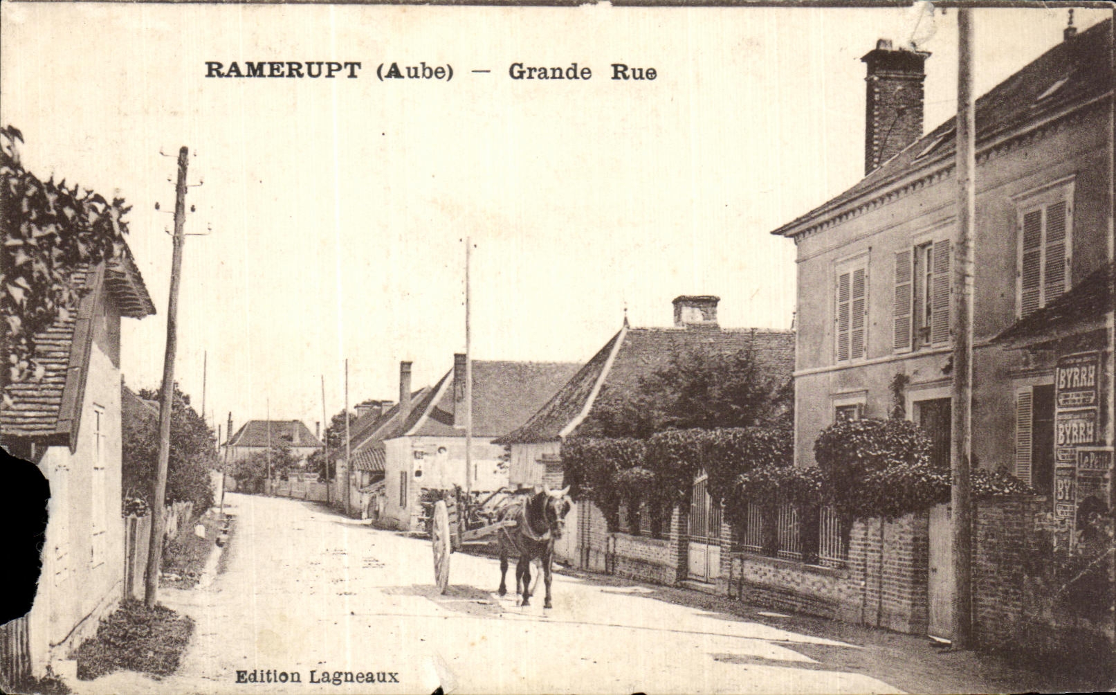 CPA Ramerupt (Aude) Grande Rue