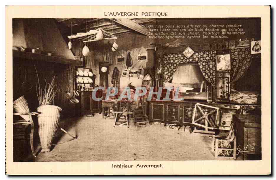 Intérieur Auvergnat — L'Auvergne Poétique — J. Cottretfangues, éditeur