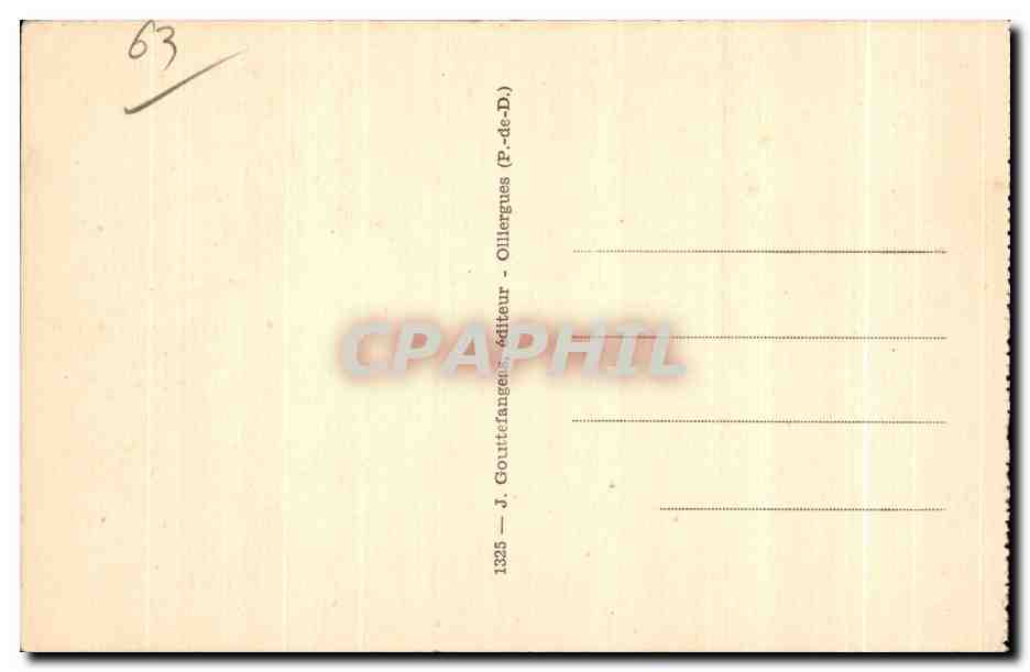 Intérieur Auvergnat — L'Auvergne Poétique — J. Cottretfangues, éditeur — Achterkant