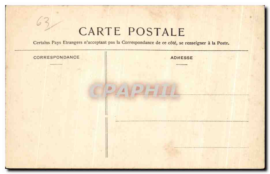 CPA L Auvergne illustree Le Mont Dore l Etablissement Thermal — Verso