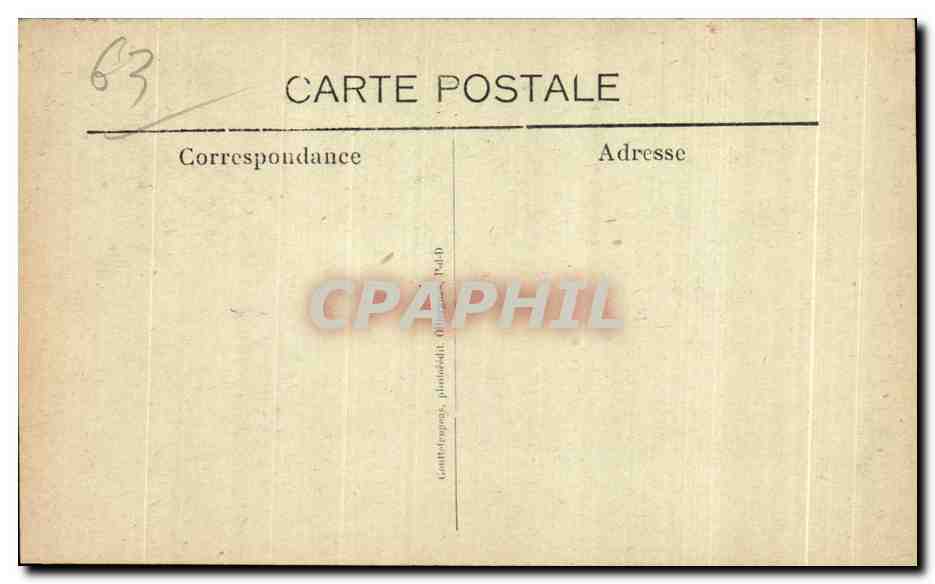 CPA L Auvergne Pas malint Panlians la Dentelle As Deivettia four Fux I as Folklore Costume — Verso