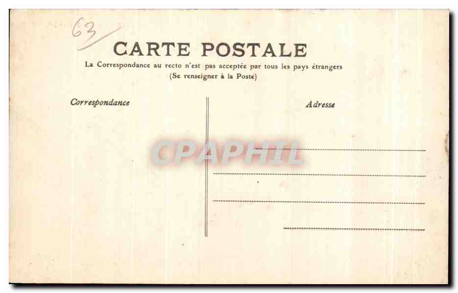 CPA Bourreio D Auvergne presentation des Dames Folklore Costume — Verso