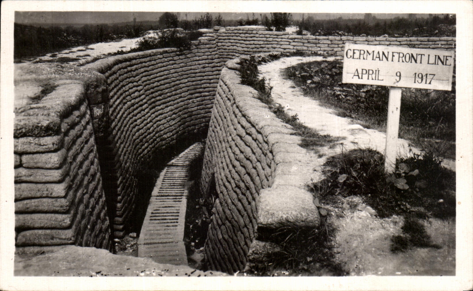 Tranchées allemandes de première ligne — Vimy Ridge — Éditions Fauel & Béthune, n°62