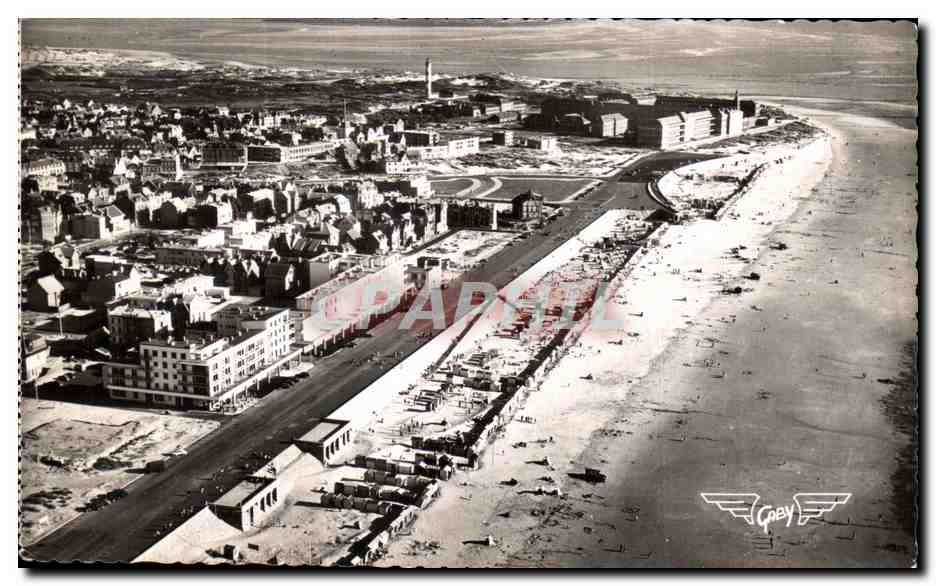 CPA La France Vue Du Ciel Berck Plage Vue Generale