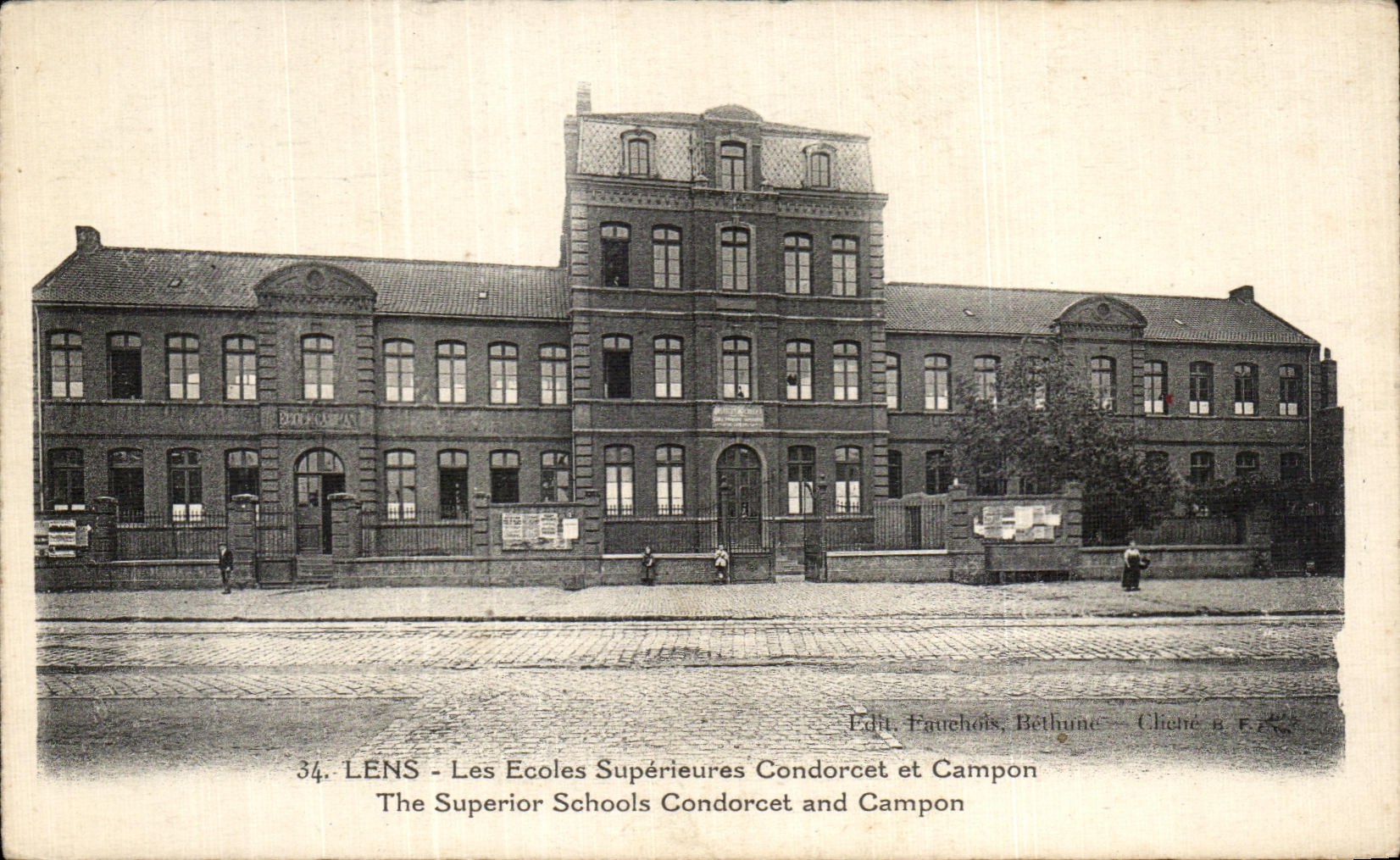 CPA Lens Les Ecoles Superieures Condorcet et campon The Superior Schools Condorcet and campon