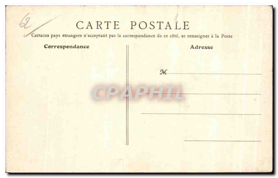 CPA Calais Gare Maritime Bateau — Rückseite