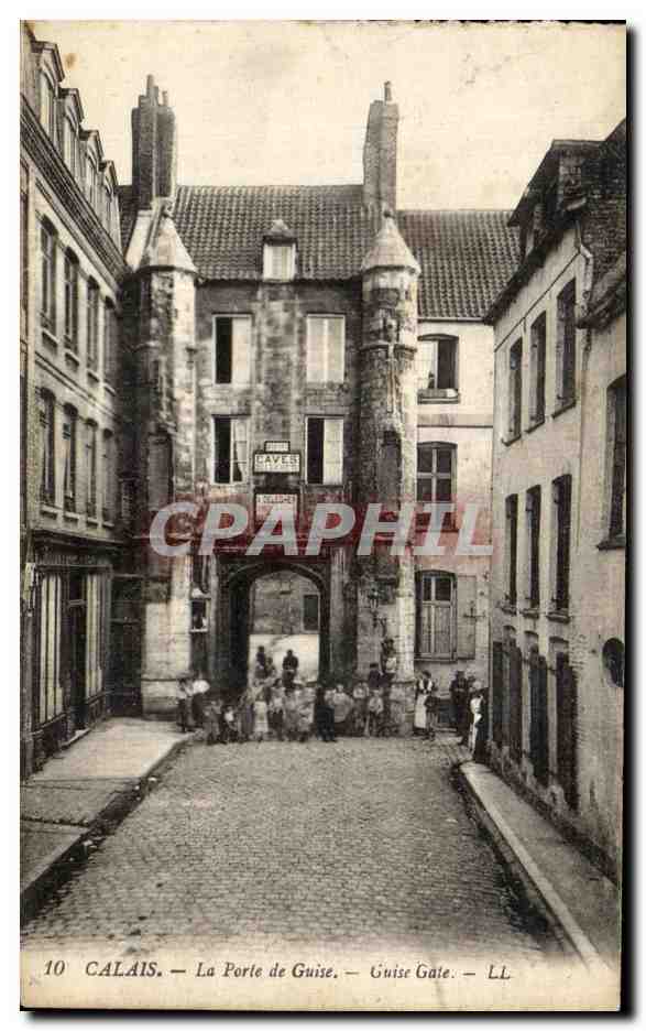 CPA Calais La Porte de Guise Enfants