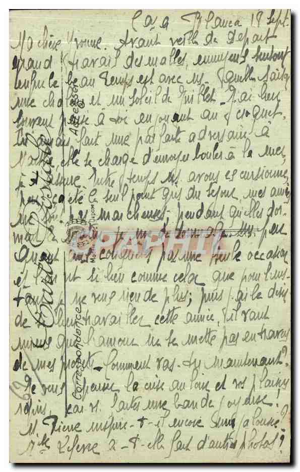 CPA Boulogne Sur Mer Matelote en Carmagnole Folklore Costume — Verso