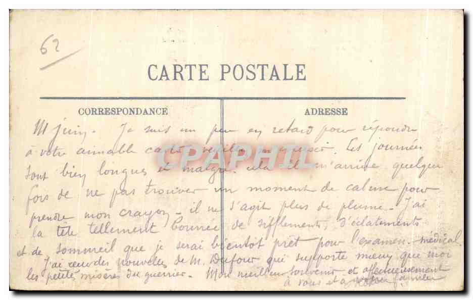 Arras — Angle de la Place de la Gare et de la Rue Gambetta — détruit après la guerre 1914-1915 — Charles Ledieu, Arras — Rückseite