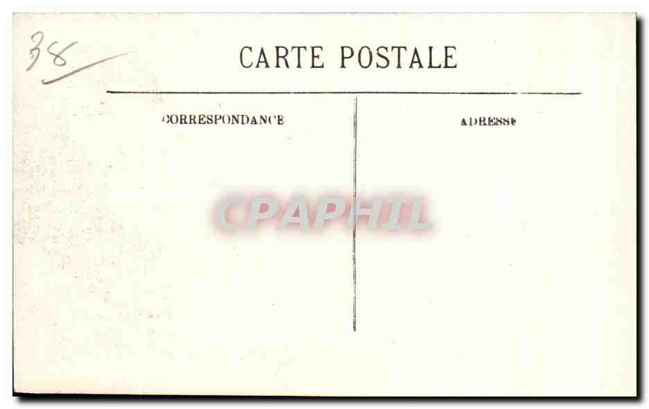 CPA Grenoble I Hotel de Ville — Back