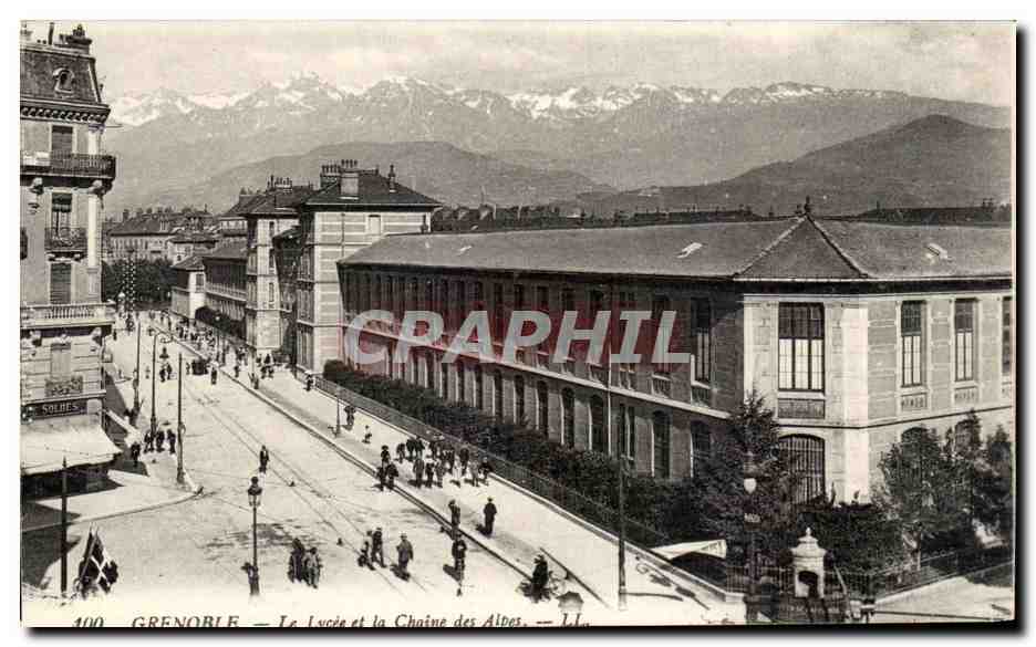 Grenoble — La Lucée et la Chaîne des Alpes — Graphphil, n° 400