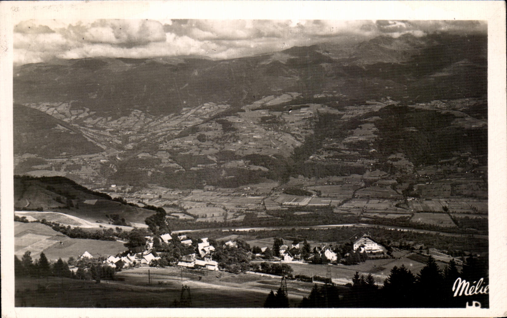 CPSM saint Hilaire du Touvet Vue generale prise des Sanas Au fond la vallee du Gresivaudan et l Isere