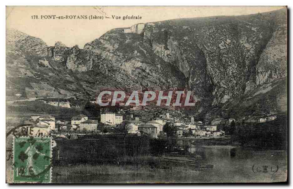 CPA Pont en Royans Vue generale