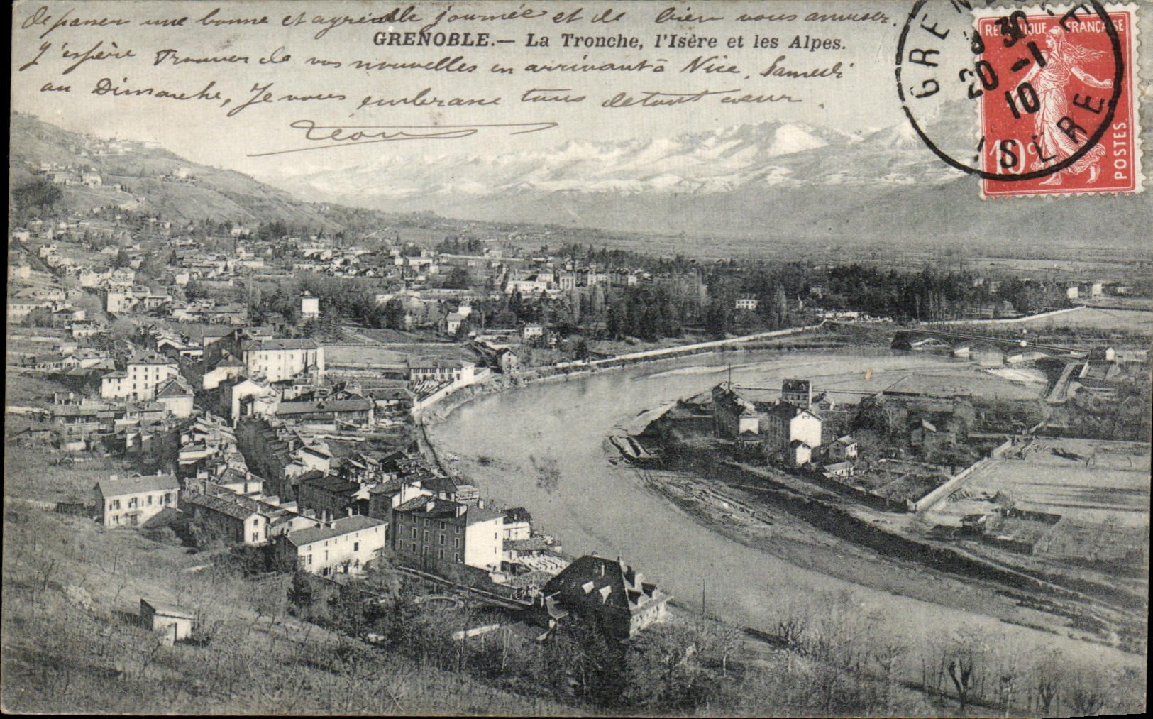 Grenoble — La Tronche, l'Isère et les Alpes — éditeur non identifié
