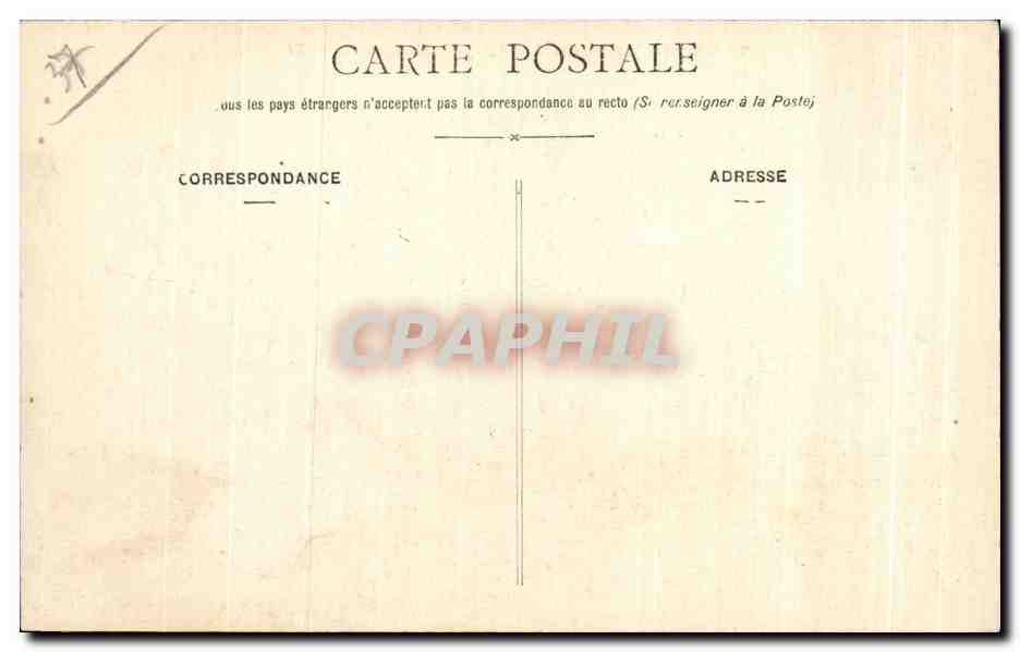 CPA Plessis les Tours Chateau de Louis XI — Rückseite