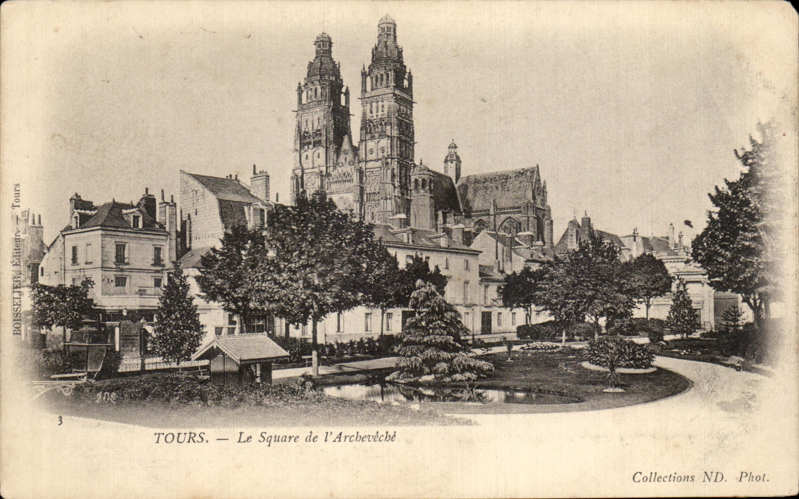 CPA Tours Le Square de l Archeveche
