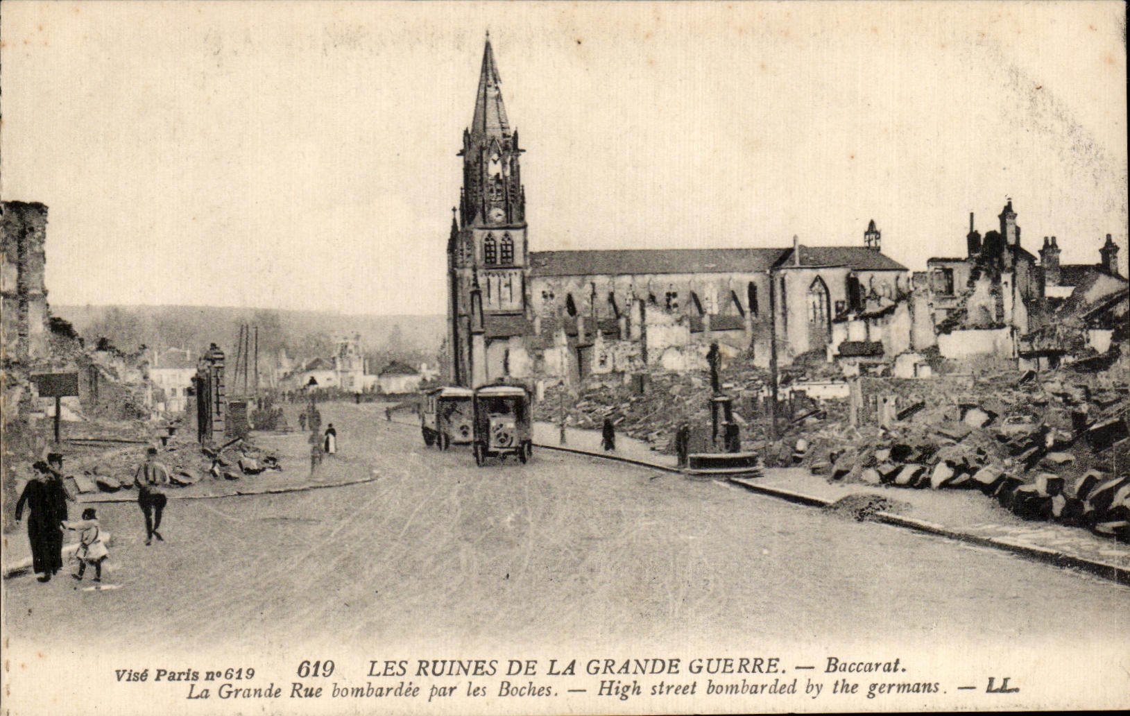 Les ruines de la Grande Guerre — Baccarat — Visé Paris n°619