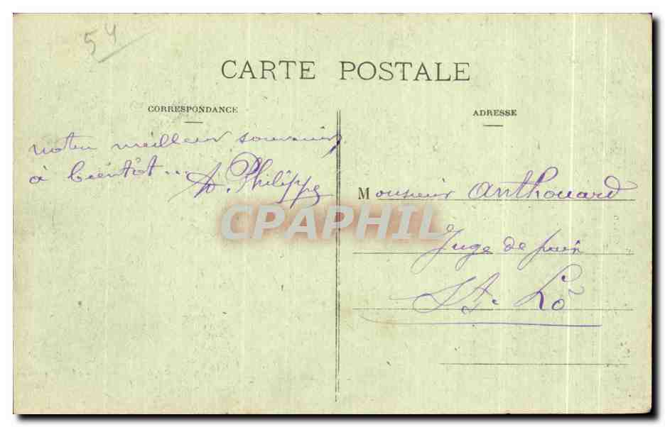 Nancy — Bombardement par canon sur la Grande Rue Vieille — 16 - Guerre 1914-1918 — Rückseite