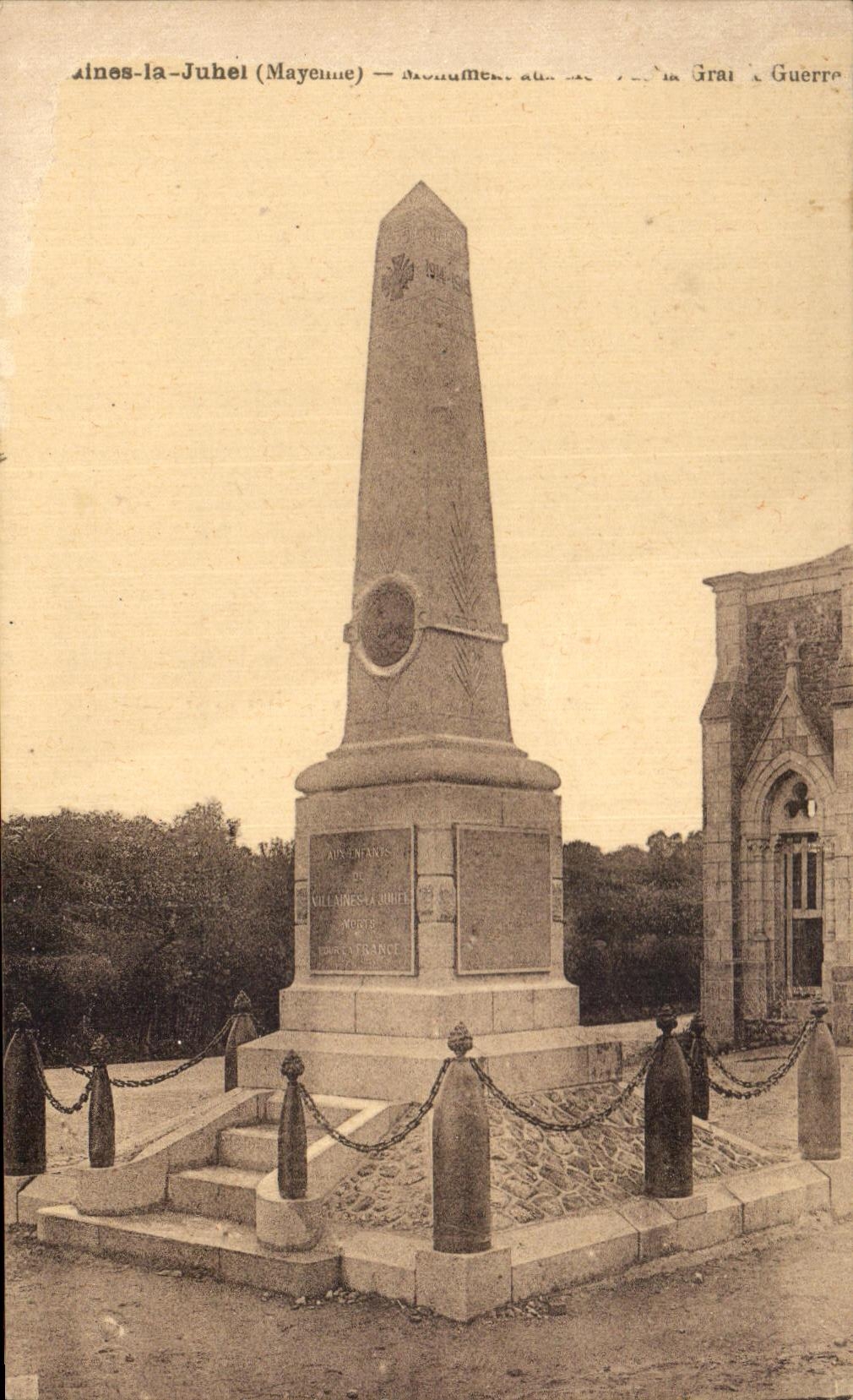 Aines-la-Juhel (Mayenne) — Monument aux Morts de la Grande Guerre — éditeur anonyme, n° 53