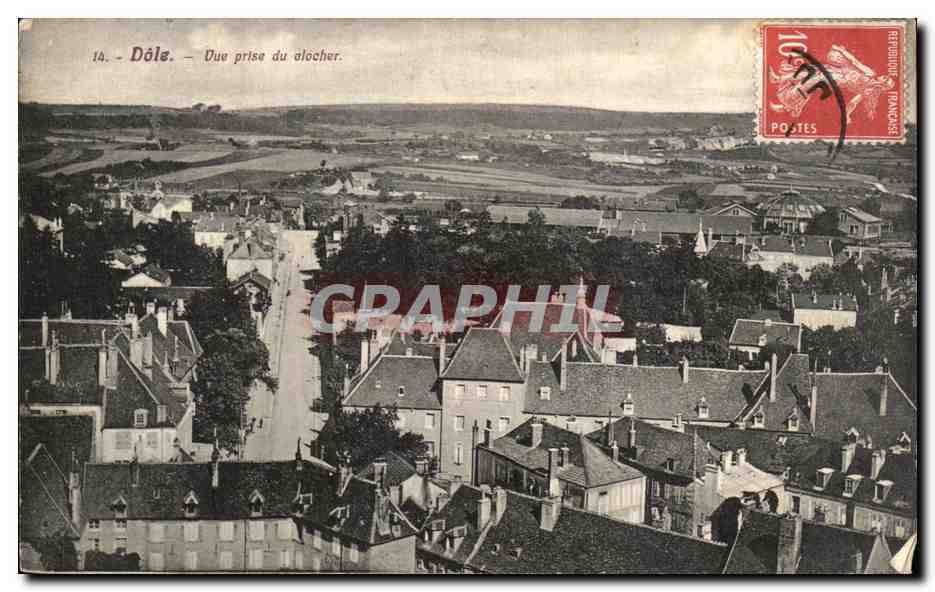CPA Dole Vue prise du clocher