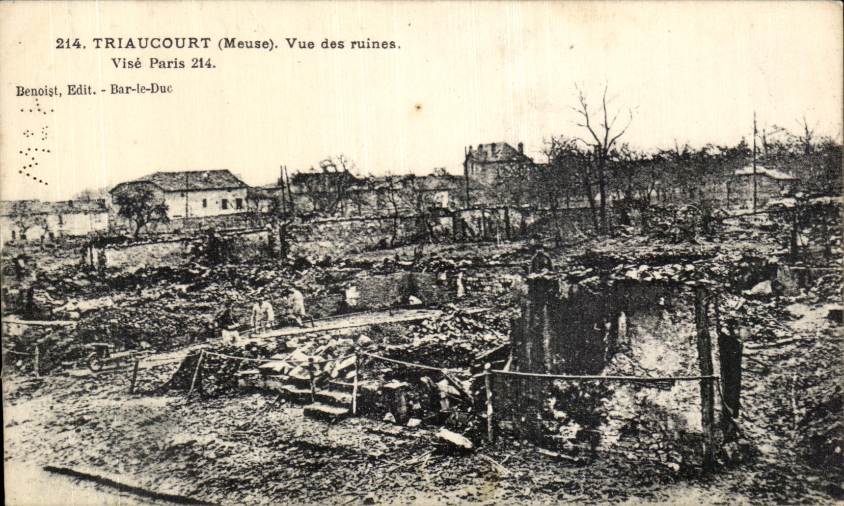 Triaucourt (Meuse) — Vue des ruines — Benoist, Edit. - Bar-le-Duc