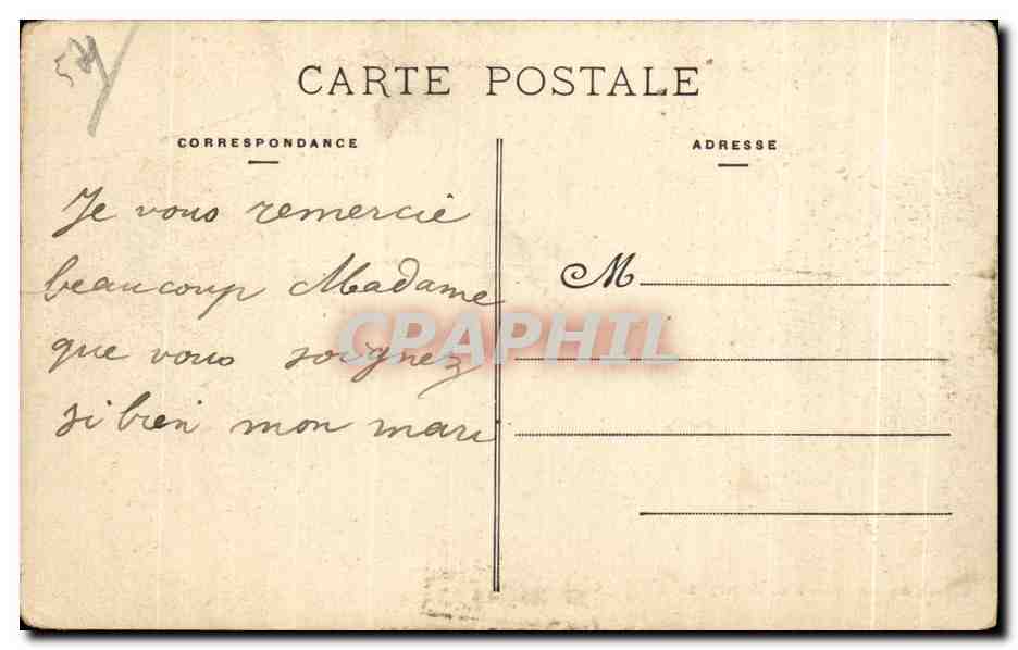 CPA Laneuveville les Raon Chantiers et Scierie Lecuve — Verso