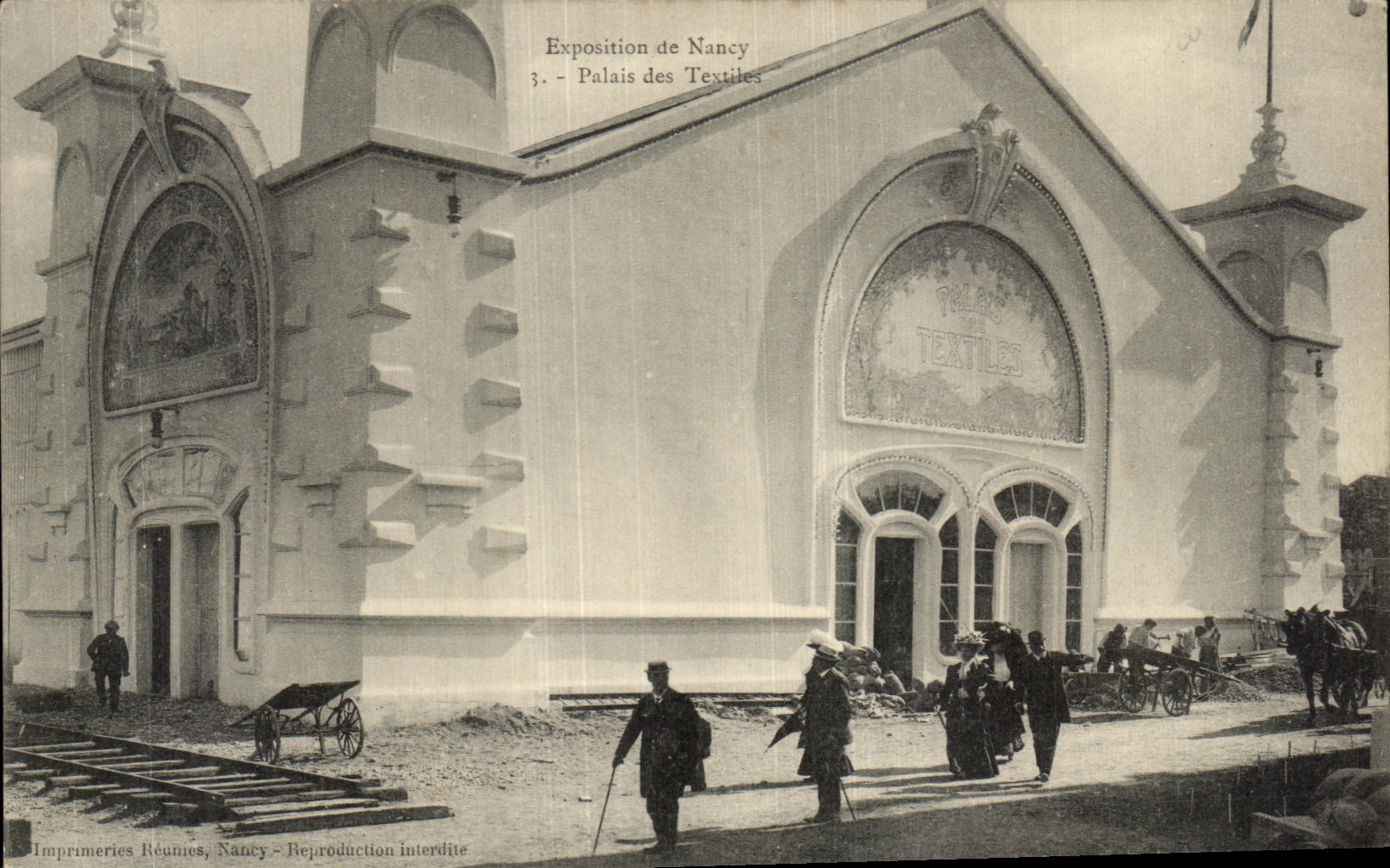 CPA Exposition de Nancy Palais des Textiles