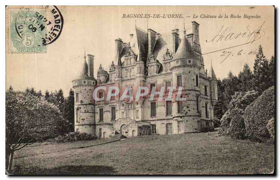 CPA Bagnoles De L Orne Le Chateau de la Roche Bagnoles