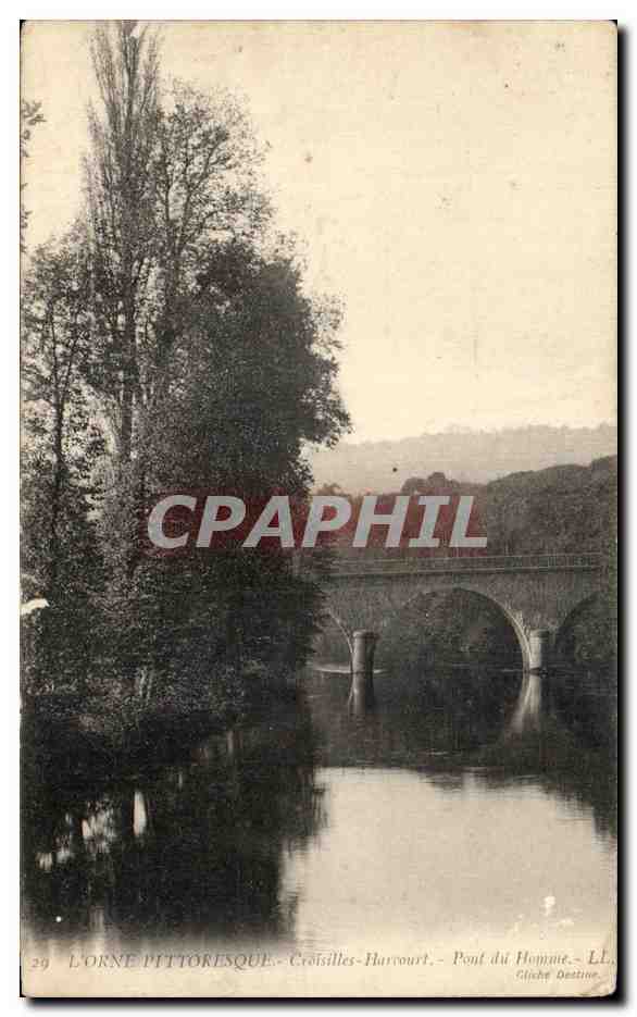 CPA L Orne Pittoresque Croisilles Harcourt Pont du Homme