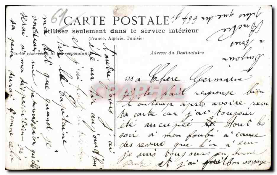 CPA Alencon Champ de tir de Radon Militaria  — Rückseite