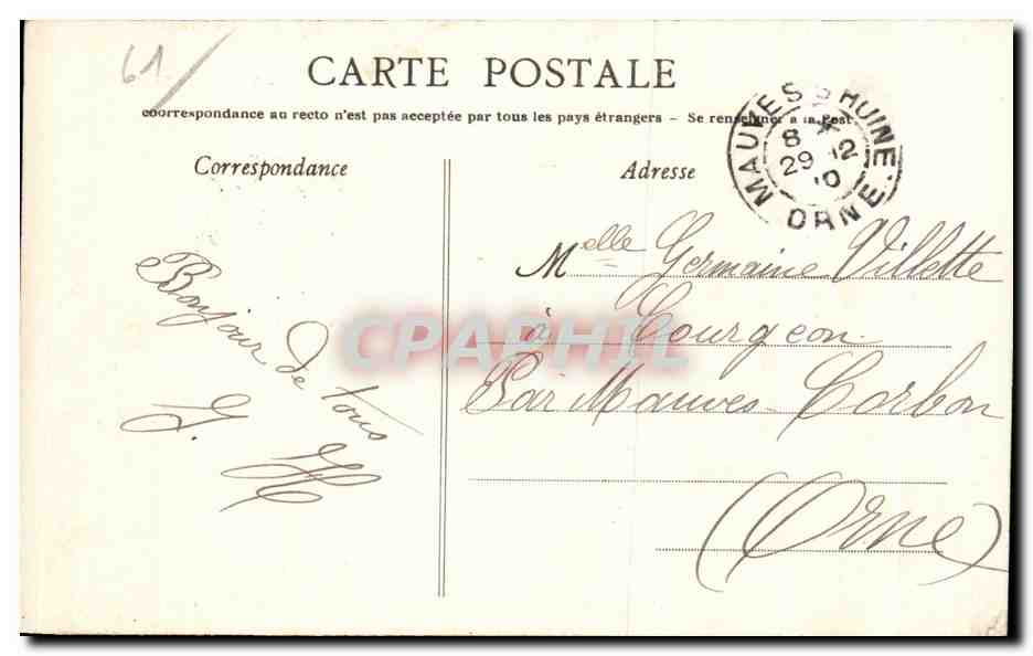 CPA Alencon Vue sur la Sarthe — Rückseite