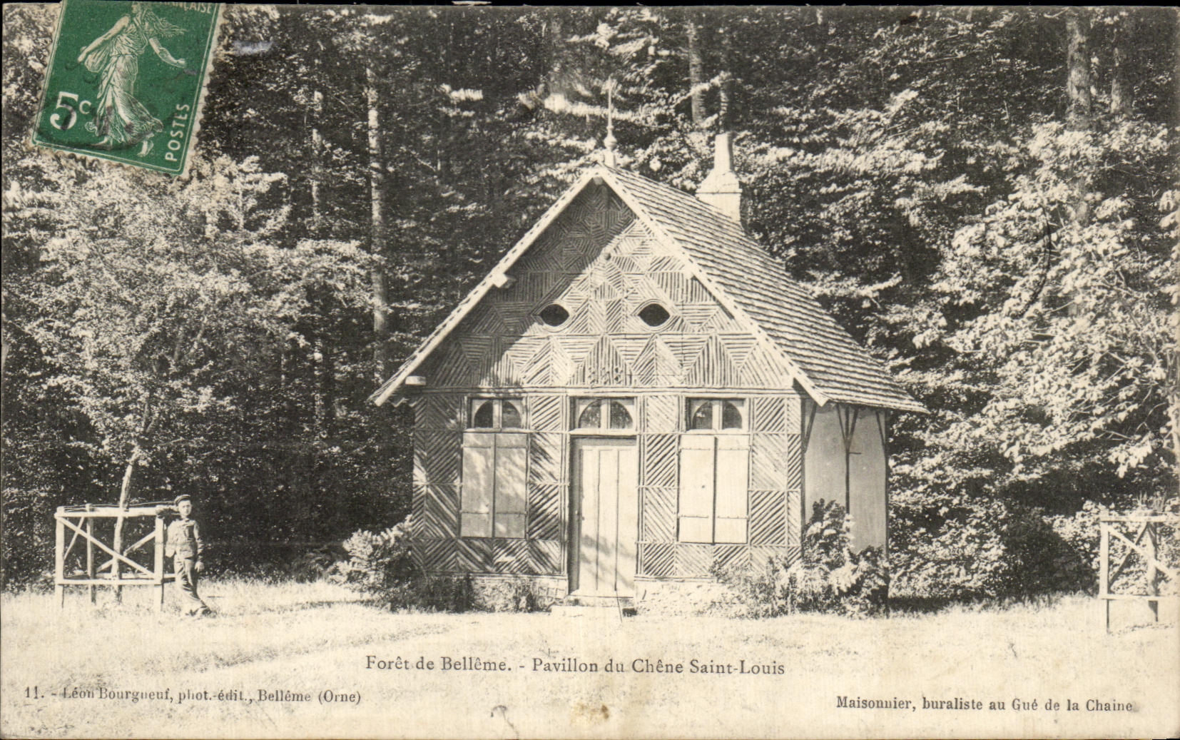 CPA Foret de Belleme Pavillon du Chene Saint Louis