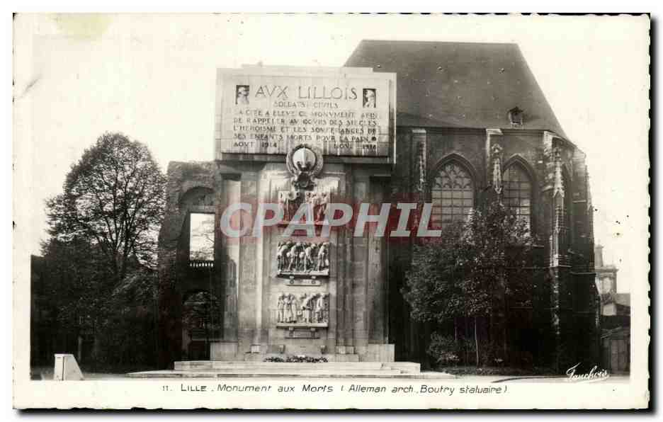 CPA Lille Monument aux Morts Alleman 