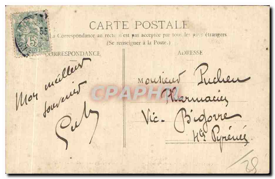 Montauban - Pont des Consuls — Lib. A. Gineste, 32, Rue de l'Hôtel-de-Ville — Verso