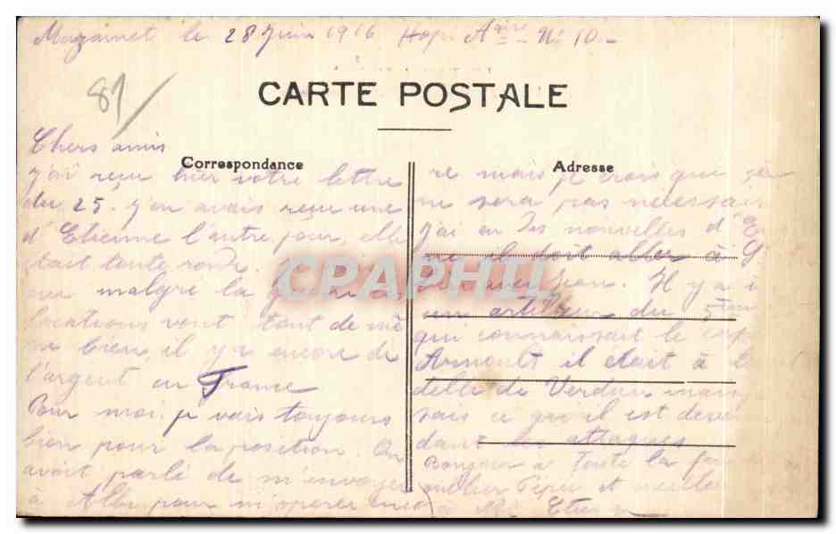 CPA Le Tarn Illustre Mazamet Hautpoul et Saint Sauveur — Back