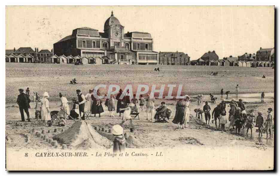 CPA Cayeux Sur Mer La Plage et le Casino Enfants