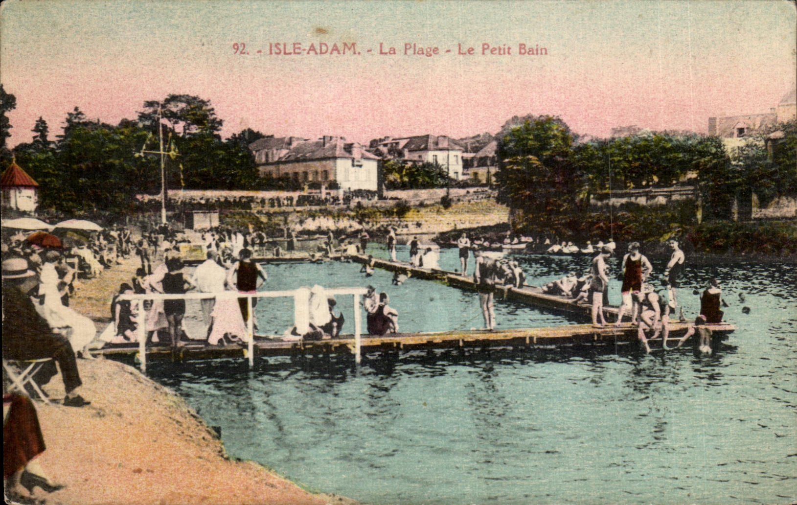 CPA Isle Adam La Plage Le Petit Bain