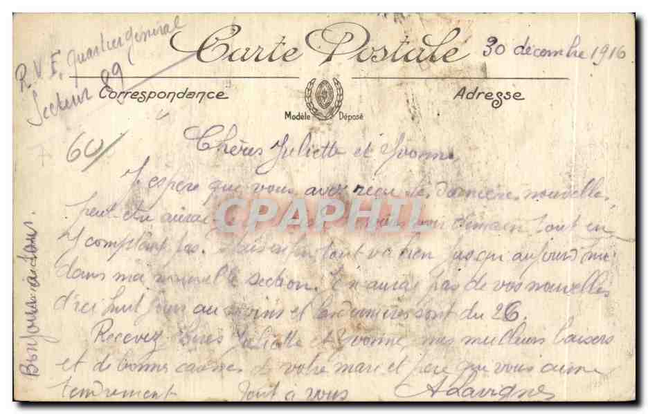 CPA Beauvais L Ecole Normale d Instituteurs — Back