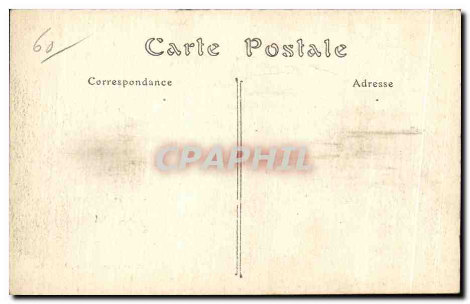 CPA Campagne de 1914 1 Senlis La Gare detruite par les Allemands Militaria — Rückseite
