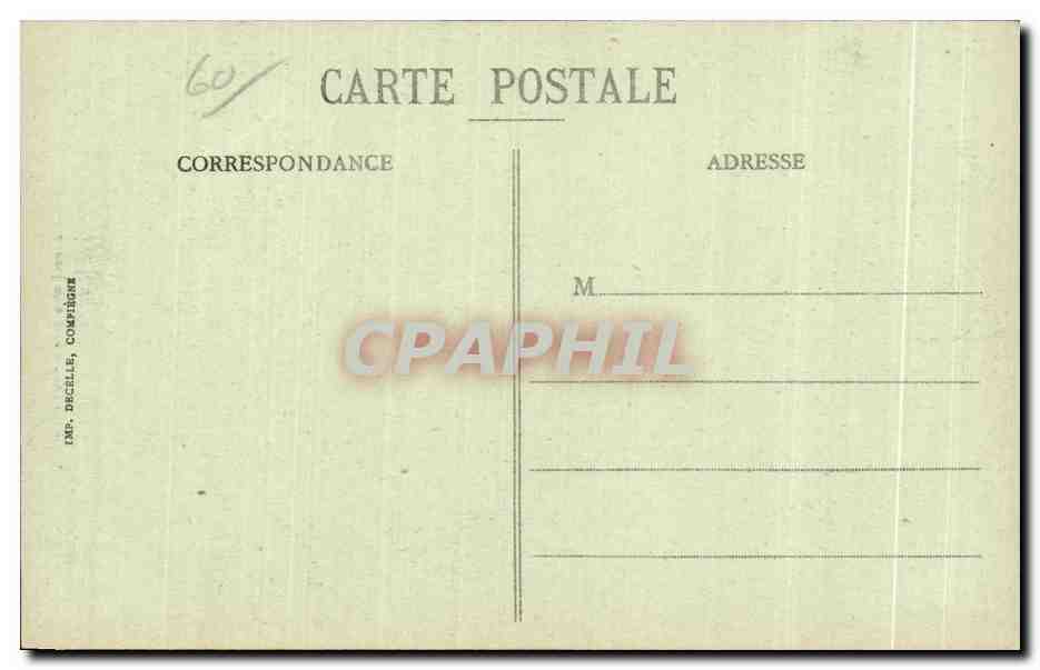 Compiegne - Statue of Joan of Arc — publisher Decelle, no. 60 — Back