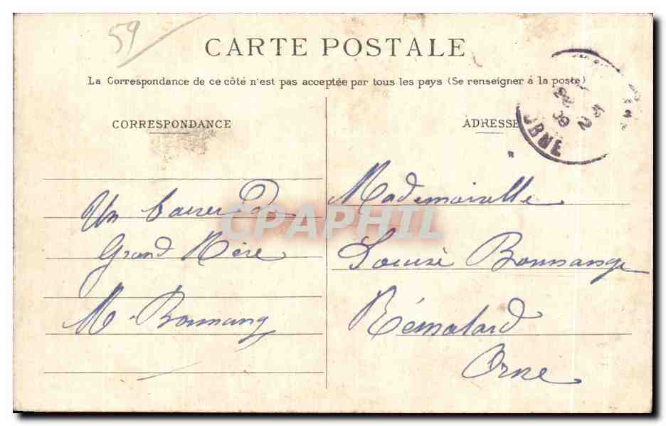 CPA De Lille Je Vous Envoie Ces Fleurs — Verso