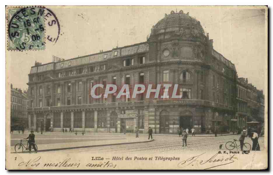CPA Lille Hotel des Postes et Telegraphes PTT
