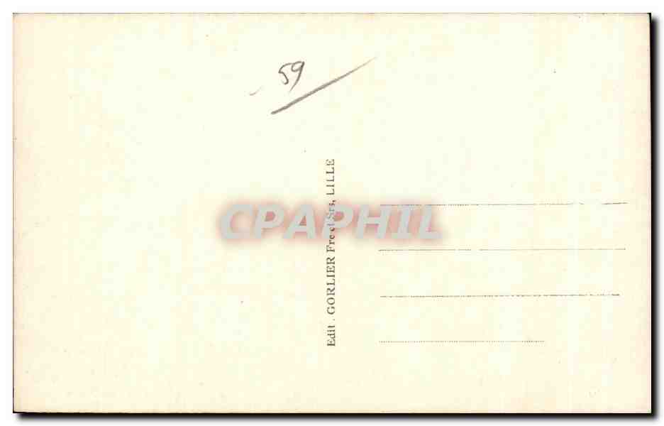 Dunkirk — Panoramic View of Town Hall and Port — E.C. — no. 50 — Back